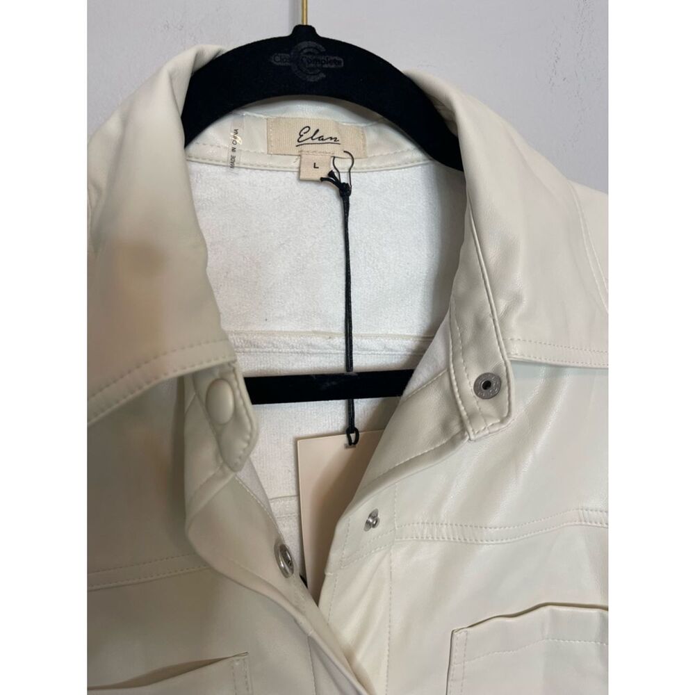 Elan ROCK & ROLL FAUX LEATHER JACKET NWT LARGE - Picture 6 of 7
